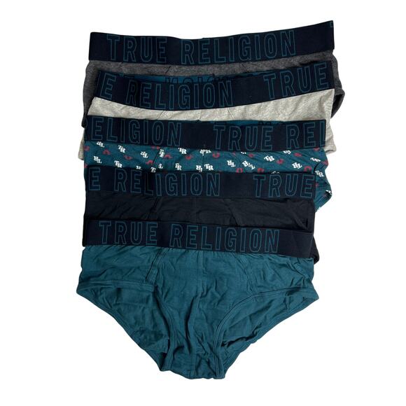 4-75 TRUE RELIGION Men's Contour Pouch Briefs 5-PACK Medium - Picture 1 of 8